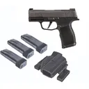 SIG SAUER P365 XL 9mm 3.7" 10rd Optic Ready Pistol w/ XRAY3 Night Sights - TACPAC - Black - Sig Sauer