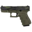 GLOCK G19 G3 9mm 4.02" 15rd Pistol | Shark Coast Tactical Olive Drab Green Cerakote, Black Multi-Cam - Glock