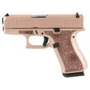 GLOCK G43X 9mm 3.41" 10rd Pistol | Rose Gold, Paisley Laser Engraving - Glock