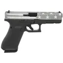 GLOCK G17 G5 9mm 4.49" 17rd Pistol | Serrated Grey Battle Worn Flag Cerakote - Glock