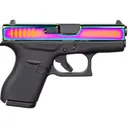 GLOCK G42 380 ACP 3.25" 6rd Pistol | Rainbow Titanium PVD Slide - Glock