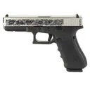 GLOCK G17 G4 9mm 4.49" 17rd Pistol | Stainless Engraved Scrollwork Slide - Glock
