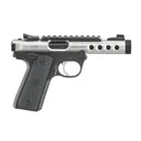 RUGER Mark IV 22/45 Lite 22 LR 4.4" 10rd Pistol w/ Threaded Barrel - Stainless / Black - Ruger