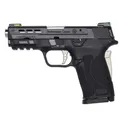 SMITH & WESSON PC SHIELD EZ 9mm 3.8" 8+1 Pistol w/ No Manual Safety - Black / Silver - Smith & Wesson