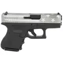 GLOCK G26 G3 9mm 3.43" 10rd Pistol - Black / Grey Battle Worn Flag Cerakote - Glock