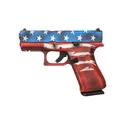 GLOCK G43X MOS 9mm 3.41" 10rd Optic Ready Pistol | American Flag - Glock