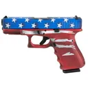GLOCK G23 G3 40S&W 4.01" 13rd Pistol | Red, White & Blue Battleworn US Flag - Glock