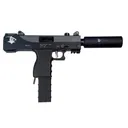 MASTERPIECE ARMS Defender Grim Reaper 9mm 5.5" 30+1 Pistol w/ Threaded Barrel & Faux Suppressor - MasterPiece Arms