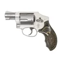 SMITH & WESSON 642 38 Special +P 1.875" 5rd Revolver - Stainless / Black Croc Wood - Smith & Wesson