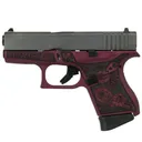CLOCK G43 9mm 3.41" 6rd Pistol | Black Cherry Engraved - Glock