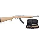 RUGER 10/22 22 LR 16.4" Threaded 10rd Black/ Tan - Ruger