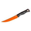 BENCHMADE Meatcrafter Fixed Blade Knife 6.08" Orange Trailing Point Blade + Carbon Fiber Handles - Benchmade
