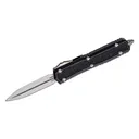 MICROTECH KNIFE Signature Series Makora OTF AUTO 3.3" Stonewashed Double Edge Dagger Blade - Black - Microtech Knives