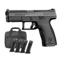 CZ P-10C 9mm BLACK BUNDLE 4" 15rd - Black - Cz-Usa