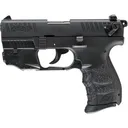 WALTHER ARMS P22Q 22LR 3.4" 10rd Pistol w/ Laser - Black - Walther Arms