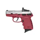 SCCY INDUSTRIES CPX-1 9mm 3.1" 10rd Pistol w/ Crimson Trace CTS-1500 Red Dot - Red / Stainless - Sccy Industries