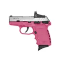 SCCY INDUSTRIES CPX-2 9mm 3.1" 10rd Pistol w/ Crimson Trace Red Dot - Pink / Stainless - Sccy Industries