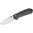 BENCHMADE Mini Freek 3" Plain Drop Point Blade w/ Carbon Fiber Handles - Benchmade