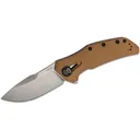 ZERO TOLERANCE KVT Flipper Knife 3.75" Drop Point Blade | Coyote Tan G10 Grips - Zero Tolerance