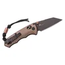 BENCHMADE Partial Immunity AXIS Folding Knife 2.49" Wharncliffe Blade | Burnt Bronze Aluminum Handle - Benchmade