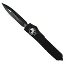 MICROTECH KNIVES Ultratech OTF 3.4" Double Edge Black Tact Smooth - Microtech