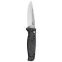 BENCHMADE CLA Auto 3.4" Black Plain Blade Folding Knife - Black G10 Handle - Benchmade