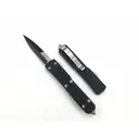 MICROTECH KNIVES Ultratech OTF 3.4 Bayonet Grind Blk Partially Serr - Microtech