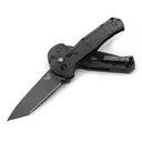 BENCHMADE 9071BK Claymore AUTO Folding Knife 3.6" Tanto Plain Blade - Black Grivory Handles - Benchmade