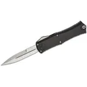 MICROTECH KNVIES Hera II Mini OTF Auto Knife 3" Double Edge Bayonet Blade | Black Aluminum Handles - Microtech
