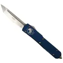 MICROTECH KNIVES Blue Ultratech OTF Knife, Satin Tanto Blade - Microtech