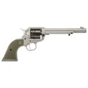 RUGER Wrangler 22LR 6.5" 6rd Revolver - Silver Cerakote | ODG Grips - Ruger