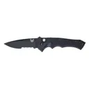 BENCHMADE Rukus II 3.4" Drop Point Blk Serrated Edge Auto - Benchmade