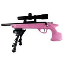 KEYSTONE Crickett Pistol-22WMR Pink Pkg-Mnt ,Scp,Bipod,Case - Keystone
