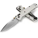 BENCHMADE Bugout AXIS Folding Knife 3.24" S30V Drop Point Blade | Tan Grivory Handles w/ Gold - Benchmade