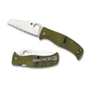 SPYDERCO Caribbean Sheepfoot G-10 Ylw/Blk LC200N Serr Edge - Spyderco