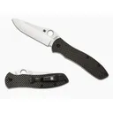 SPYDERCO Bradley Folder 2 Carb Fiber/G-10 CPM M4 Plain Edge - Spyderco