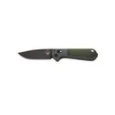 BENCHMADE Redoubt Axis Folding Knife 3.55" Drop Point Blade + Green Grivory Handles - Benchmade