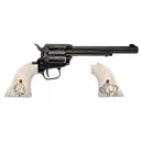 HERITAGE MANUFACTURING Rough Rider 22LR 6.5" 6rd Revolver - Black w/ Nickel IML Buffalo Grips - Heritage Manufacturing