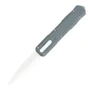 COBRATEC Raptor Auto Knife 3.13" Dagger D2 Blade - Grey Handles - Cobratec