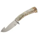 SILVER STAG KNIVES Big Gamer 4" D2 Steel Gut Hook Blade | Antler Handles - Silver Stag Knives