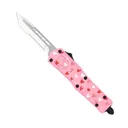 COBRATEC Small White Love Warrior FS-3 Drop Serrated - Cobratec