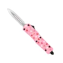 COBRATEC Small Pink Love Warrior FS-3 Dagger 1Side Serrated - Cobratec