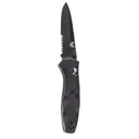 BENCHMADE Barrage 3.6" Drop Point Serrated Edge Coated Fin - Benchmade