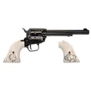 HERITAGE MANUFACTURING Rough Rider 22LR 6.5" 6rd Revolver - Black / Buffalo Engraved Grips - Heritage Manufacturing