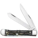 CASE KNIVES Smooth Naturl Bone Trap Velvet Box Serenity Prayer - Case Knives