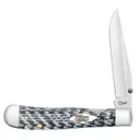 CASE KNIVES Black & White Carbon Fiber - Kickstart Trapperlock - Case Knives