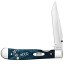 CASE KNIVES Dad's Mediterranean Blue Bone Kickstart Asisster Trapper 4.13" Closed - "MY HERO" - Case Knives