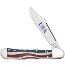 CASE KNIVES Star Spangled Series-Smooth Ntrl Bone Copperlock - Case Knives