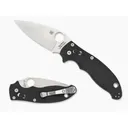 SPYDERCO Manix 2 G-10 Black Partially Serrated Edge - Spyderco