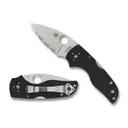 SPYDERCO Lil' Native G-10 Black Mid Back Lock Serrated Edge - Spyderco